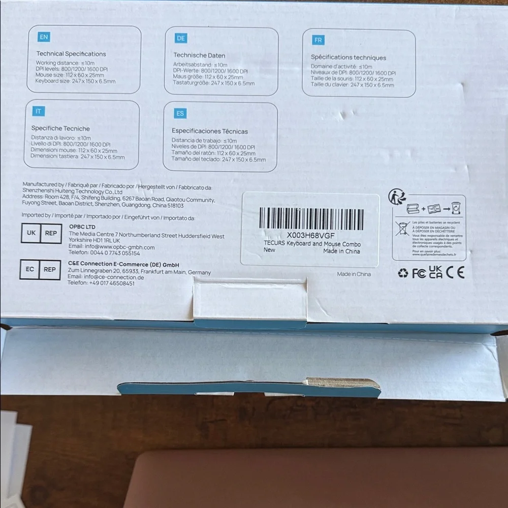 New in Box - Wireless Keyboard and Mouse Combo - Pink